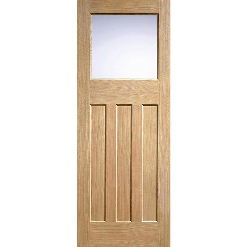 Internal Oak DX 30's Style Glazed Door